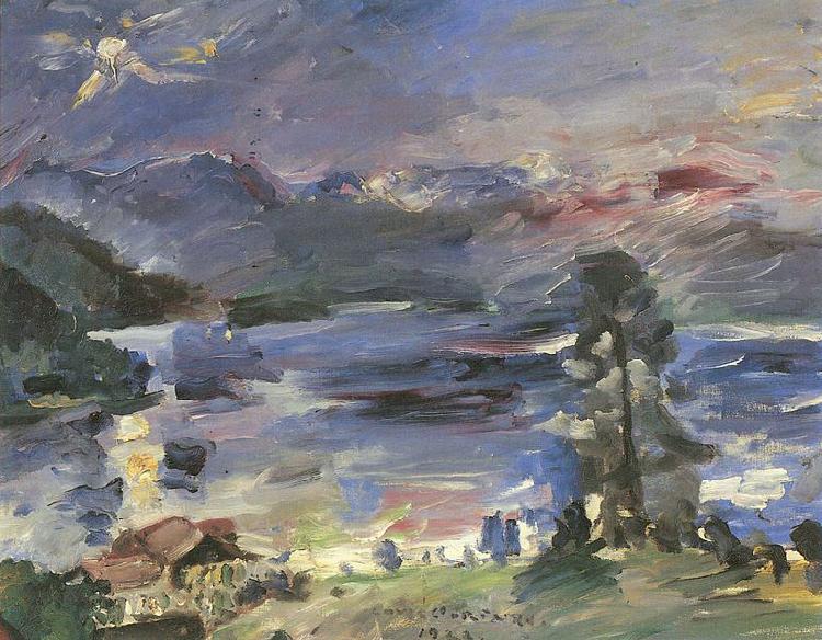 Lovis Corinth Walchensee, aufgehender Mond